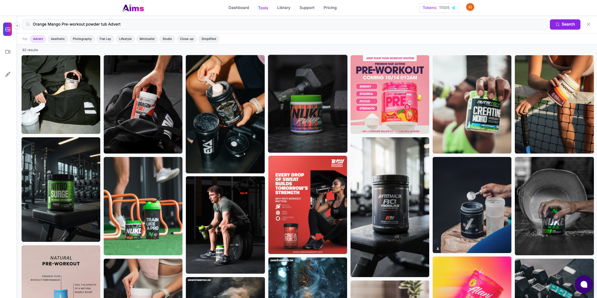 Aims platform dashboard